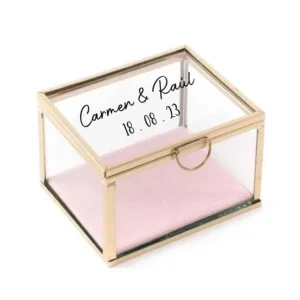 Caja de cristal personalizada